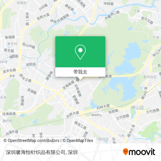 深圳馨海怡针织品有限公司地图