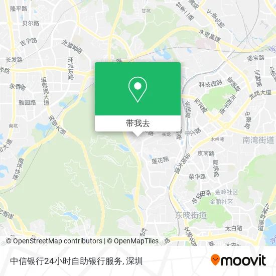 中信银行24小时自助银行服务地图