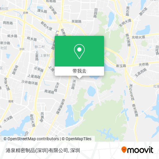 港泉精密制品(深圳)有限公司地图