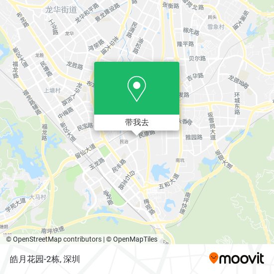 皓月花园-2栋地图