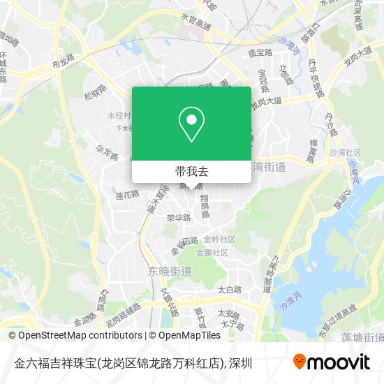金六福吉祥珠宝(龙岗区锦龙路万科红店)地图
