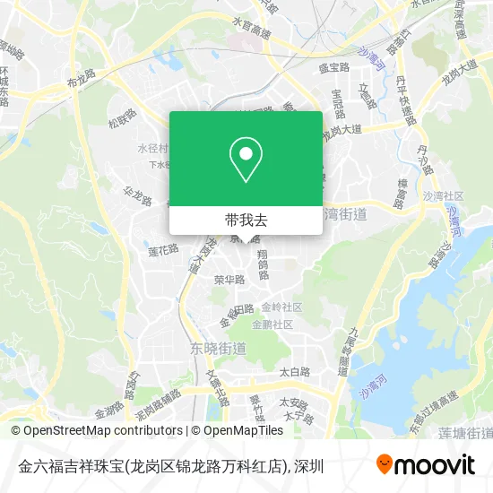金六福吉祥珠宝(龙岗区锦龙路万科红店)地图