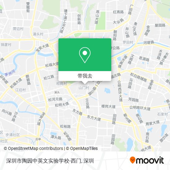 深圳市陶园中英文实验学校-西门地图