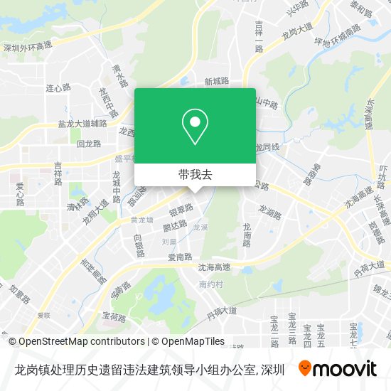 龙岗镇处理历史遗留违法建筑领导小组办公室地图