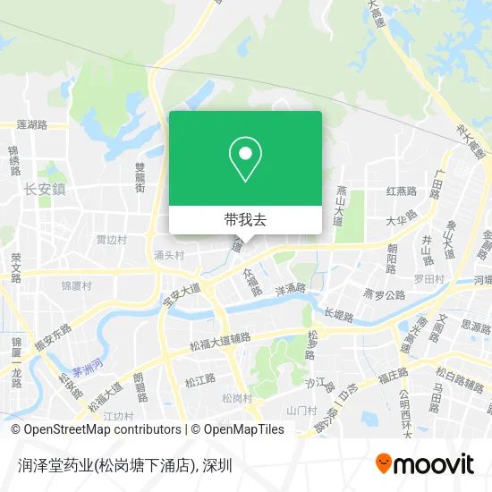润泽堂药业(松岗塘下涌店)地图