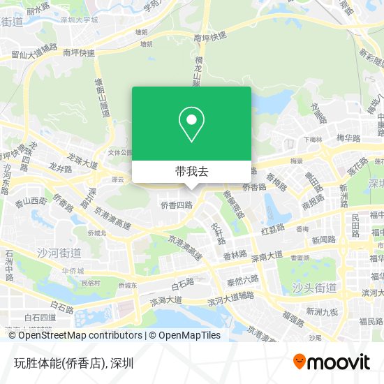 玩胜体能(侨香店)地图