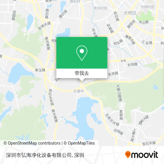 深圳市弘海净化设备有限公司地图