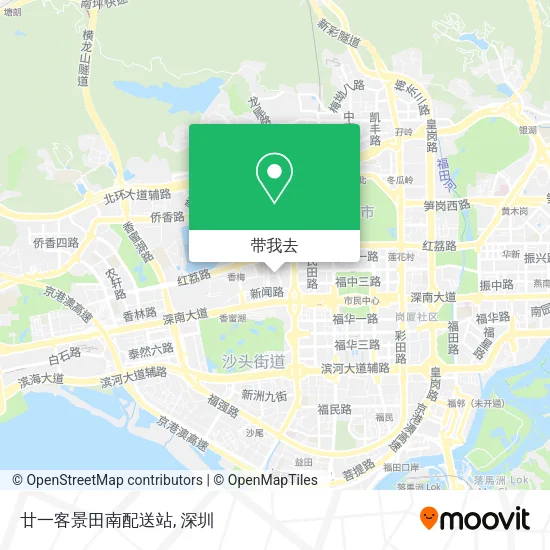 廿一客景田南配送站地图