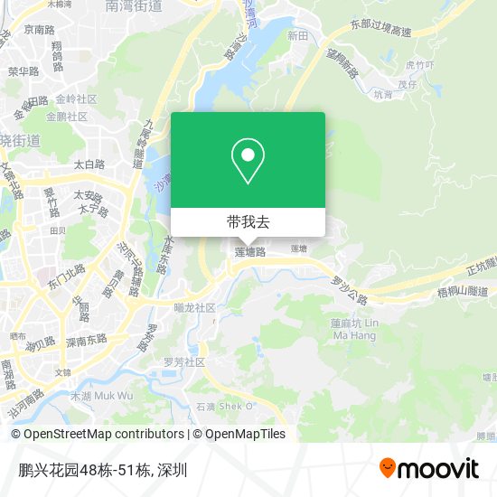 鹏兴花园48栋-51栋地图