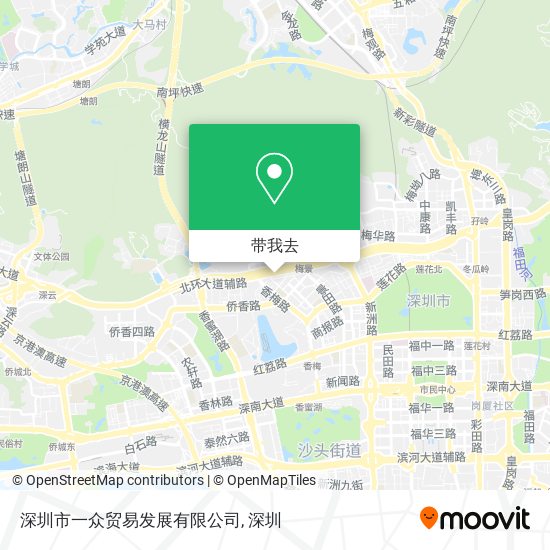 深圳市一众贸易发展有限公司地图