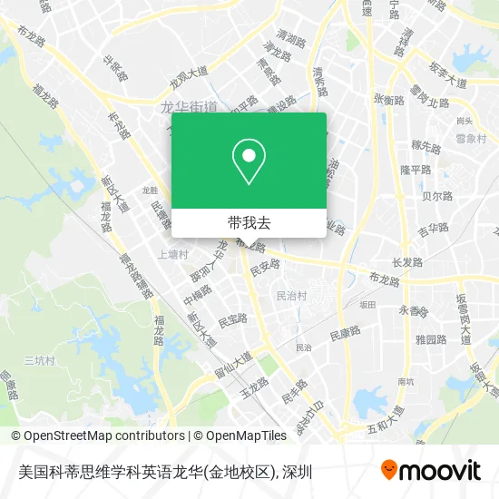 美国科蒂思维学科英语龙华(金地校区)地图