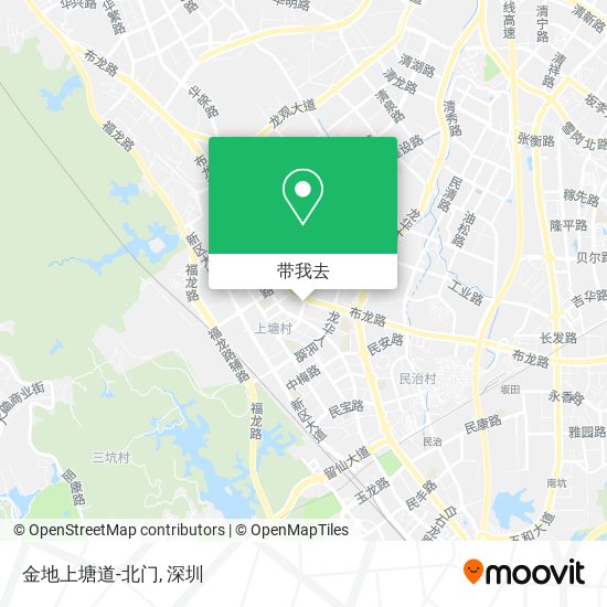 金地上塘道-北门地图