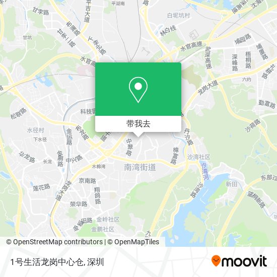 1号生活龙岗中心仓地图