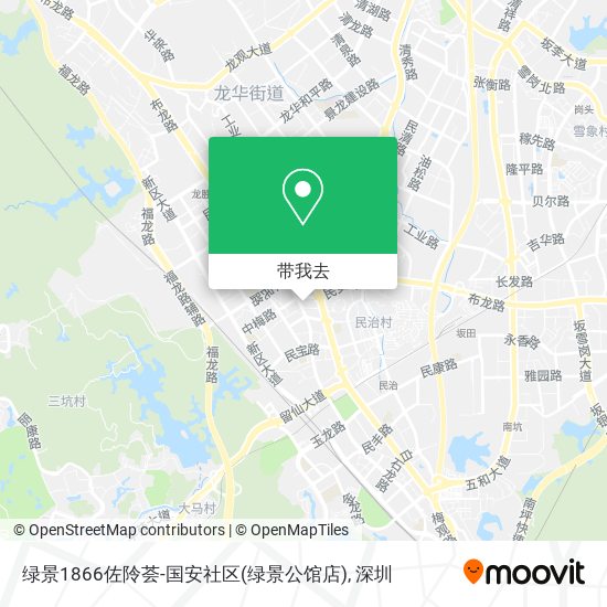 绿景1866佐阾荟-国安社区(绿景公馆店)地图