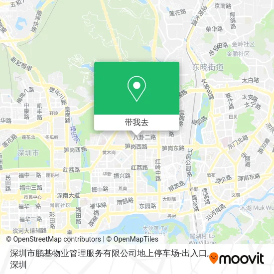 深圳市鹏基物业管理服务有限公司地上停车场-出入口地图