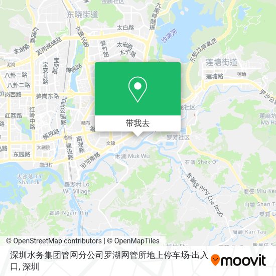 深圳水务集团管网分公司罗湖网管所地上停车场-出入口地图