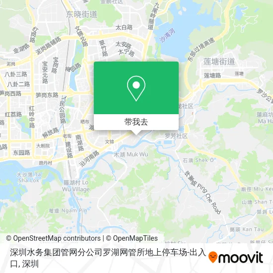 深圳水务集团管网分公司罗湖网管所地上停车场-出入口地图