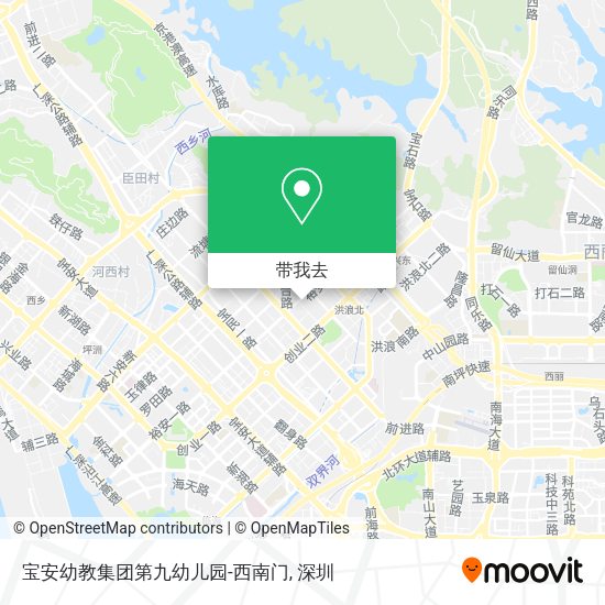 宝安幼教集团第九幼儿园-西南门地图