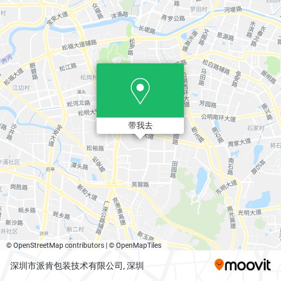 深圳市派肯包装技术有限公司地图