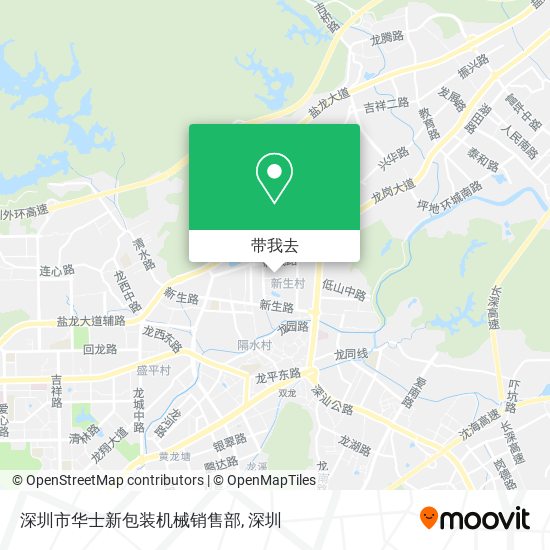 深圳市华士新包装机械销售部地图
