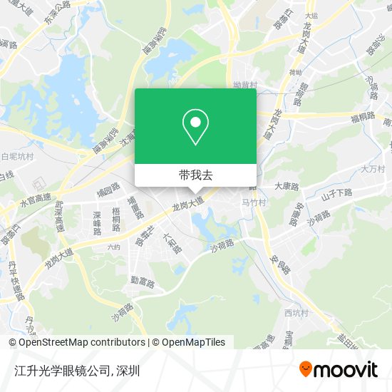 江升光学眼镜公司地图