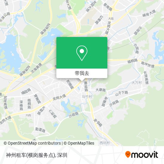 神州租车(横岗服务点)地图