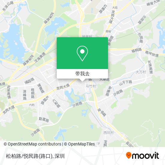 松柏路/悦民路(路口)地图