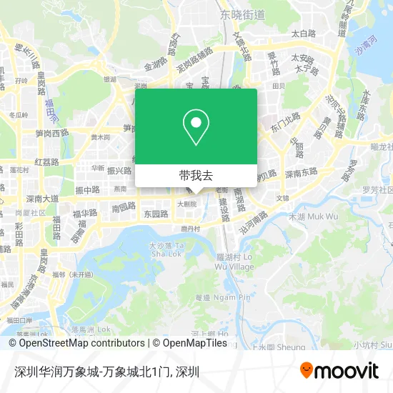 深圳华润万象城-万象城北1门地图