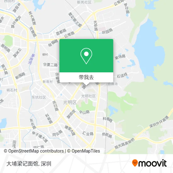 大埔梁记面馆地图