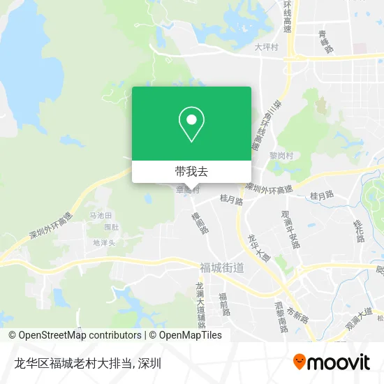 龙华区福城老村大排当地图