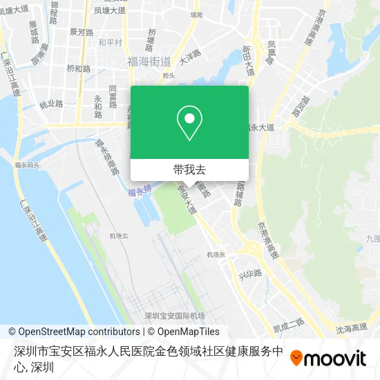 深圳市宝安区福永人民医院金色领域社区健康服务中心地图