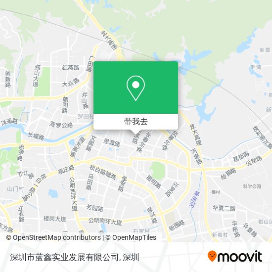 深圳市蓝鑫实业发展有限公司地图