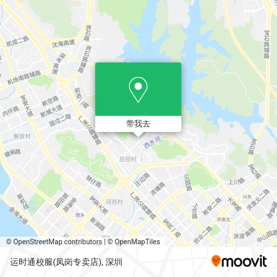 运时通校服(凤岗专卖店)地图
