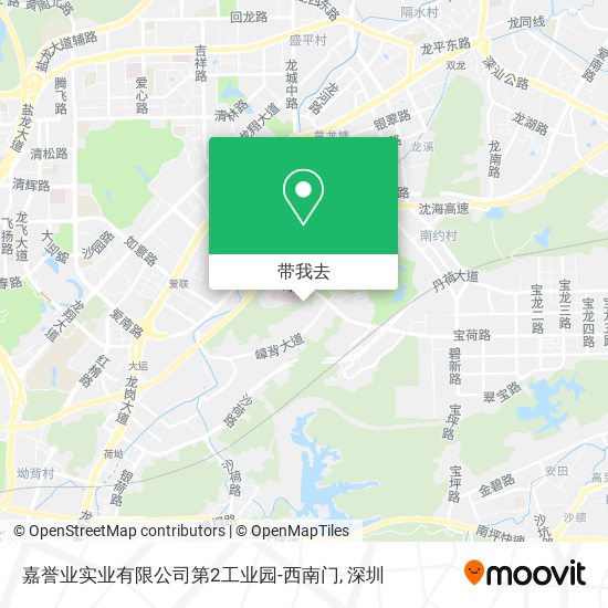 嘉誉业实业有限公司第2工业园-西南门地图