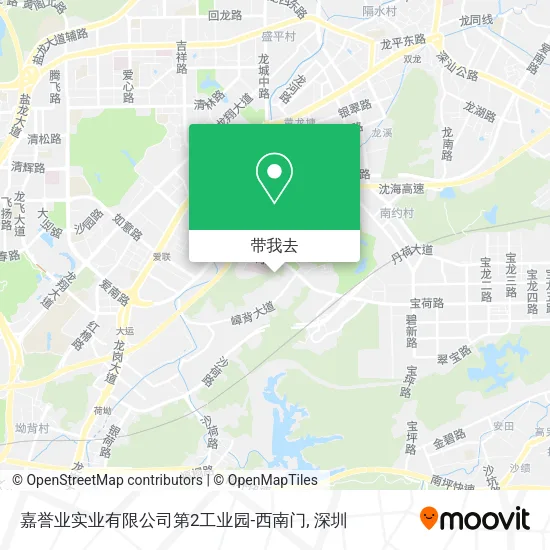嘉誉业实业有限公司第2工业园-西南门地图