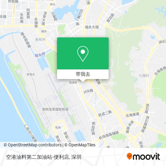 空港油料第二加油站-便利店地图