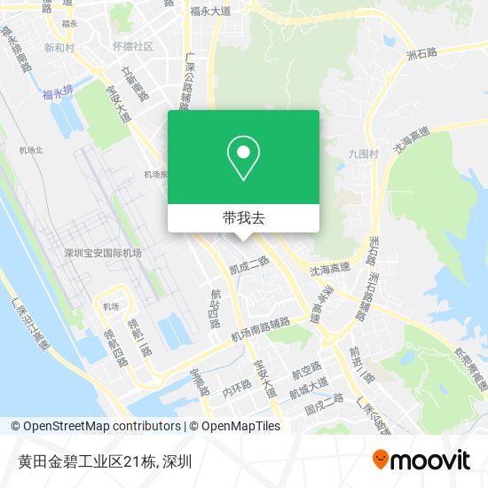 黄田金碧工业区21栋地图