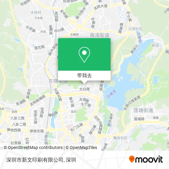 深圳市新文印刷有限公司地图