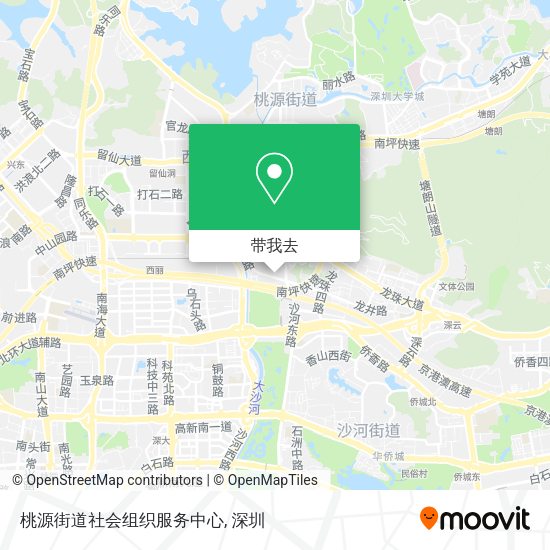 桃源街道社会组织服务中心地图