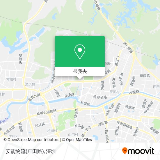 安能物流(广田路)地图