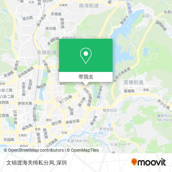 文锦渡海关缉私分局地图