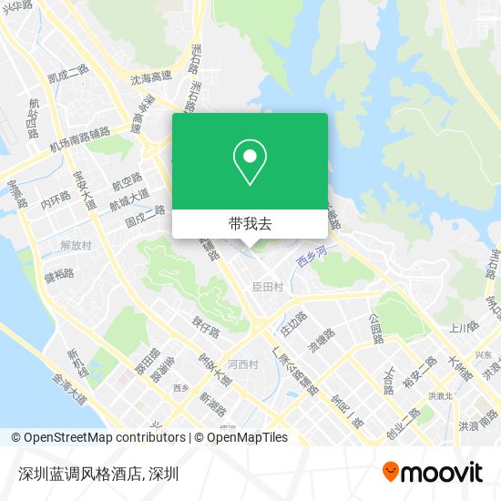 深圳蓝调风格酒店地图