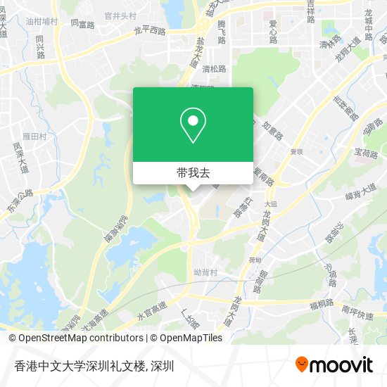 香港中文大学深圳礼文楼地图
