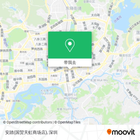 安踏(国贸天虹商场店)地图