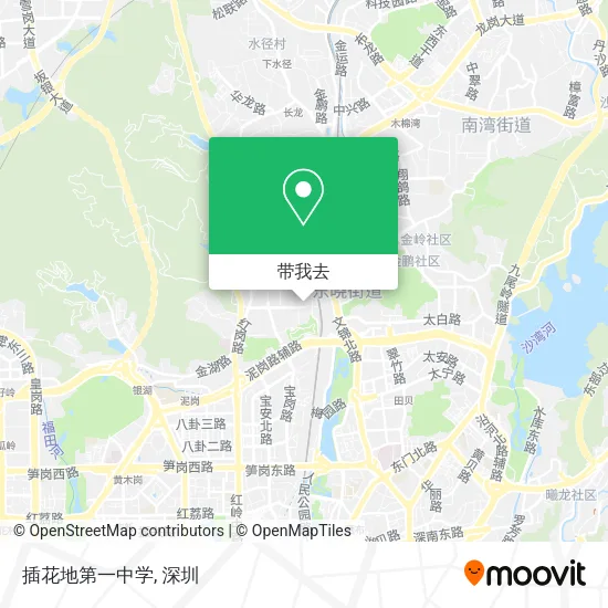 插花地第一中学地图