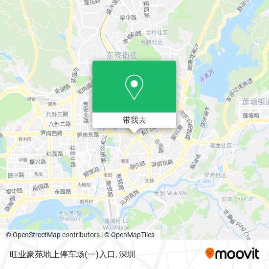 旺业豪苑地上停车场(一)入口地图