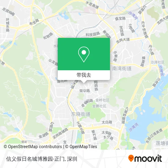 信义假日名城博雅园-正门地图