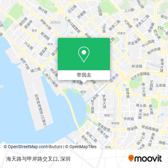 海天路与甲岸路交叉口地图