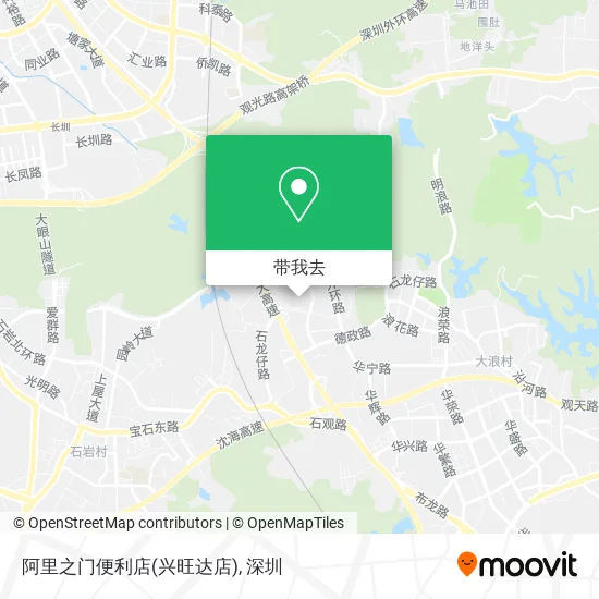 阿里之门便利店(兴旺达店)地图