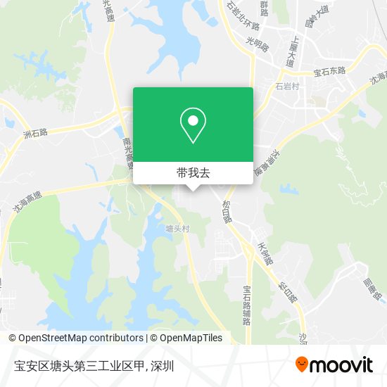 宝安区塘头第三工业区甲地图